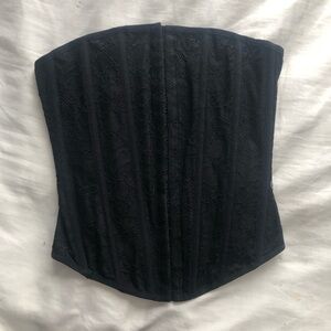 Garage Bustier Black Lace Corset